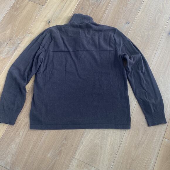 Men's The North Face Wool Blend Quarter Zip Sweater Large - Picture 6 of 6